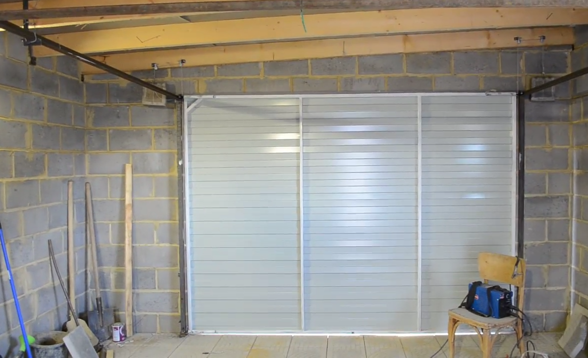 ворота в закрытом виде