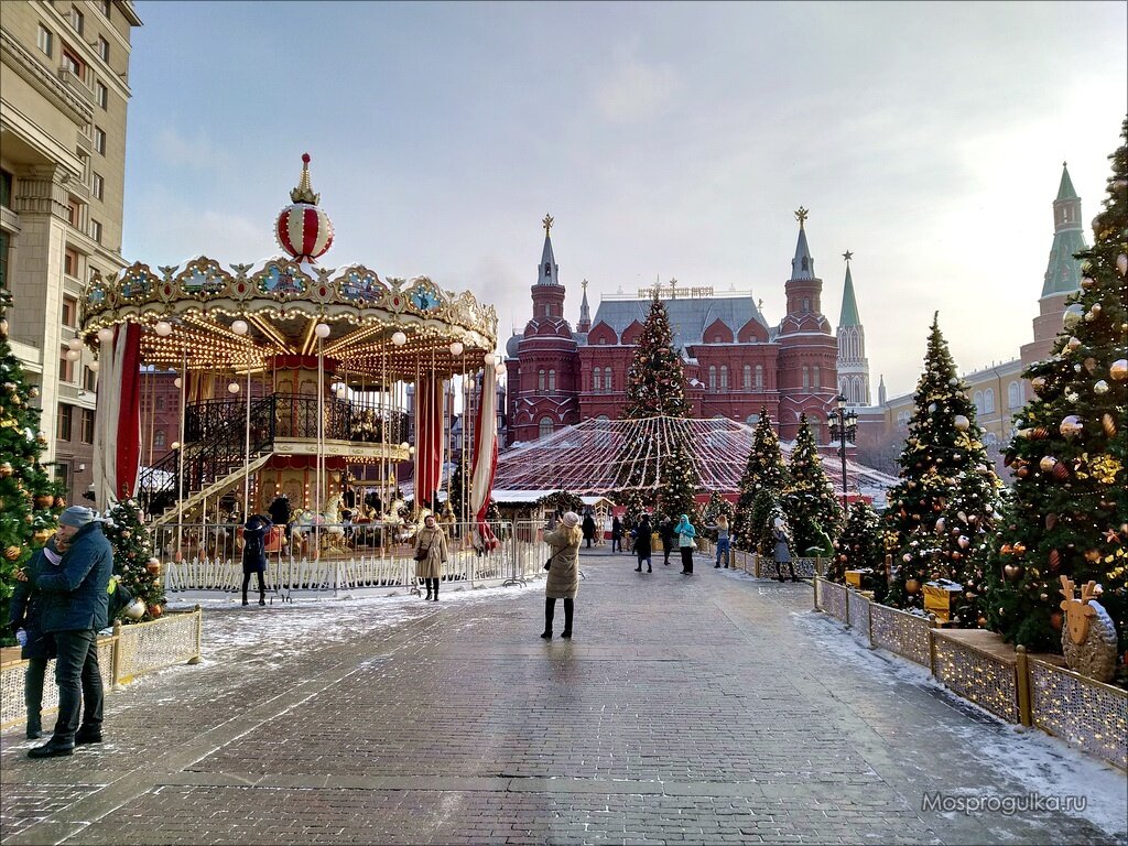 Москва в январе