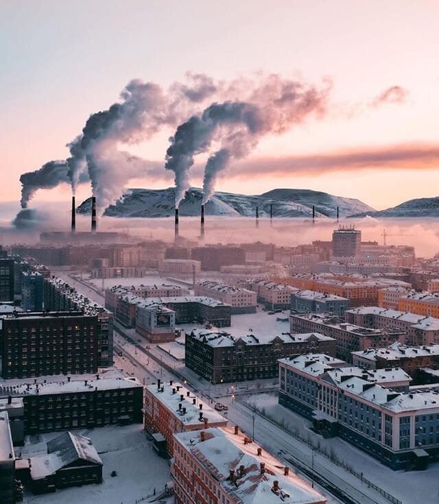 Старый город Норильск панорама