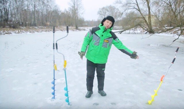 Тест с 4-мя ледобурами для зимней рыбалки - какой 