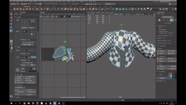 Функция Texel Density → Get, затем Texel Density → Set
