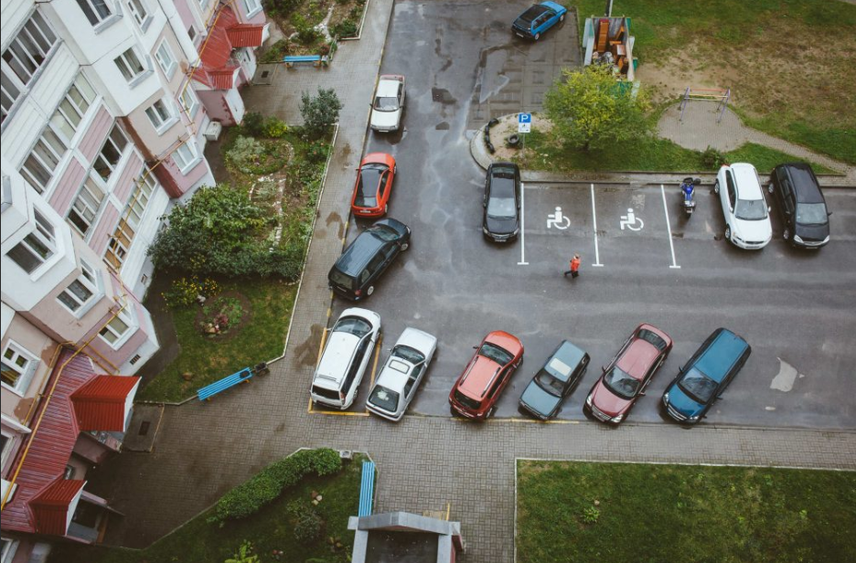 Парковочное место вид сверху