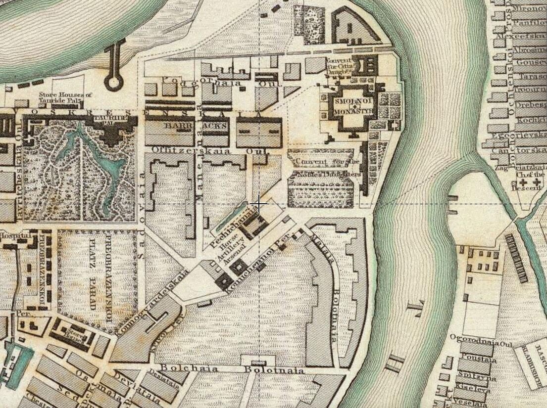 На карте 1834 года. http://www.retromap.ru/m/#1418341_59.945146,30.390071