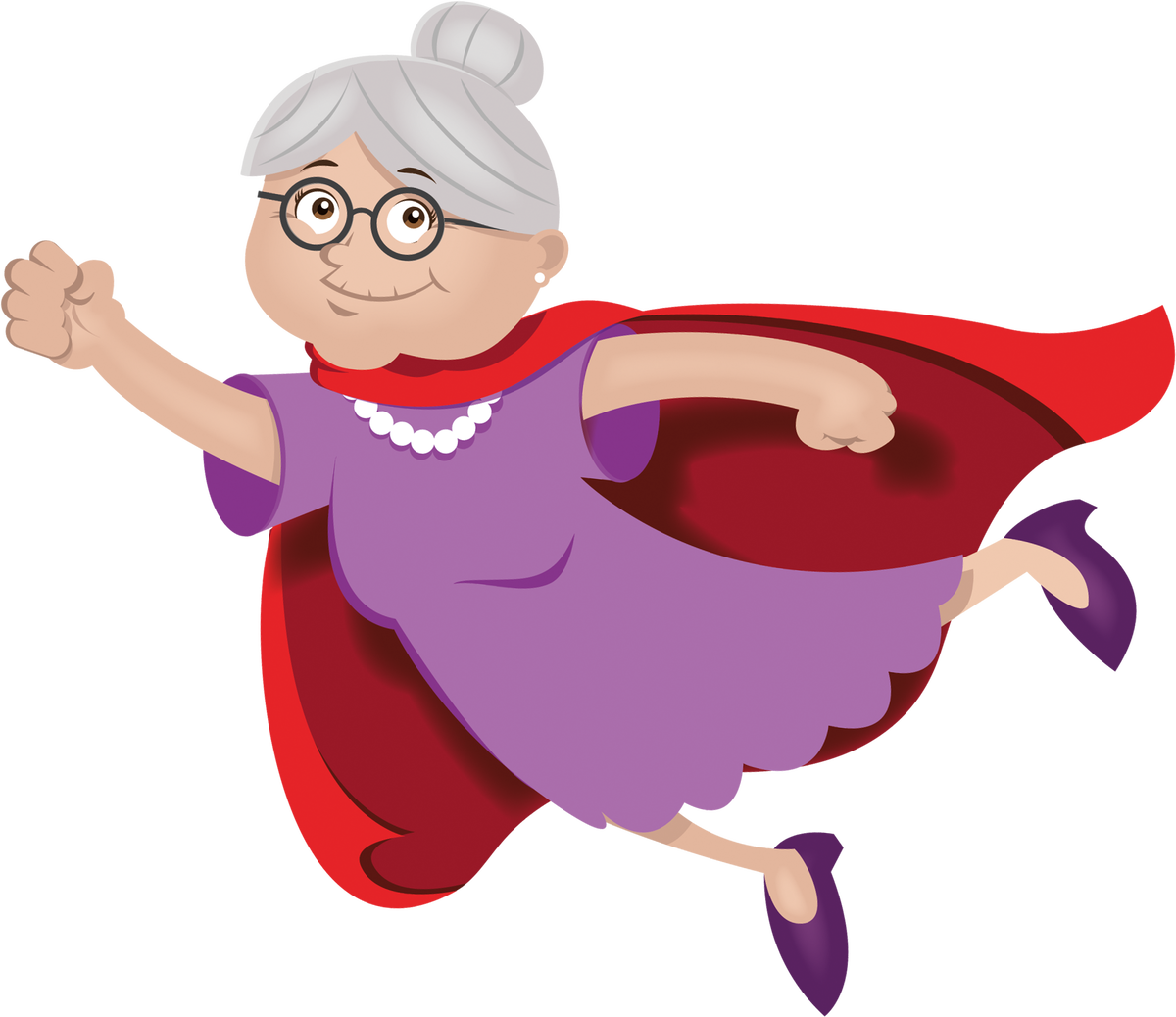 Трудолюбивая старушка