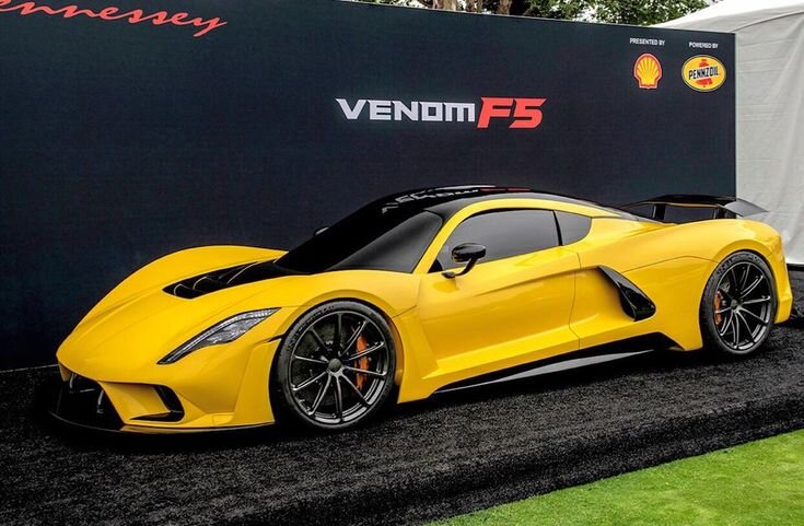 Hennessey Venom f5 2018 вид спереди.
