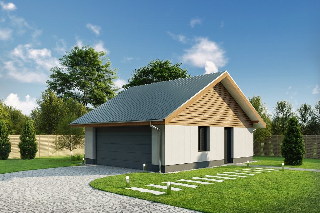 Вариант отделки гаража.  Вариант 2.