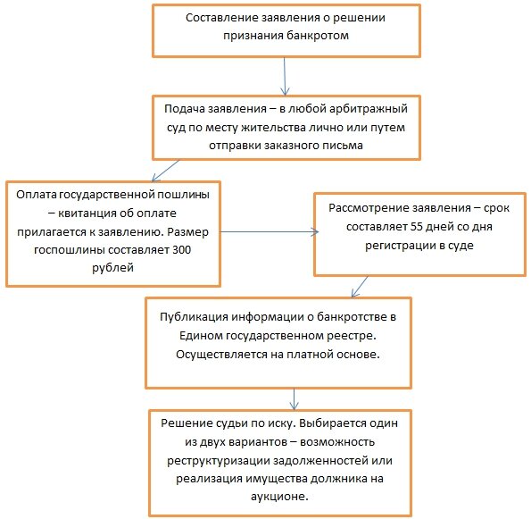 Банкротство ип схема