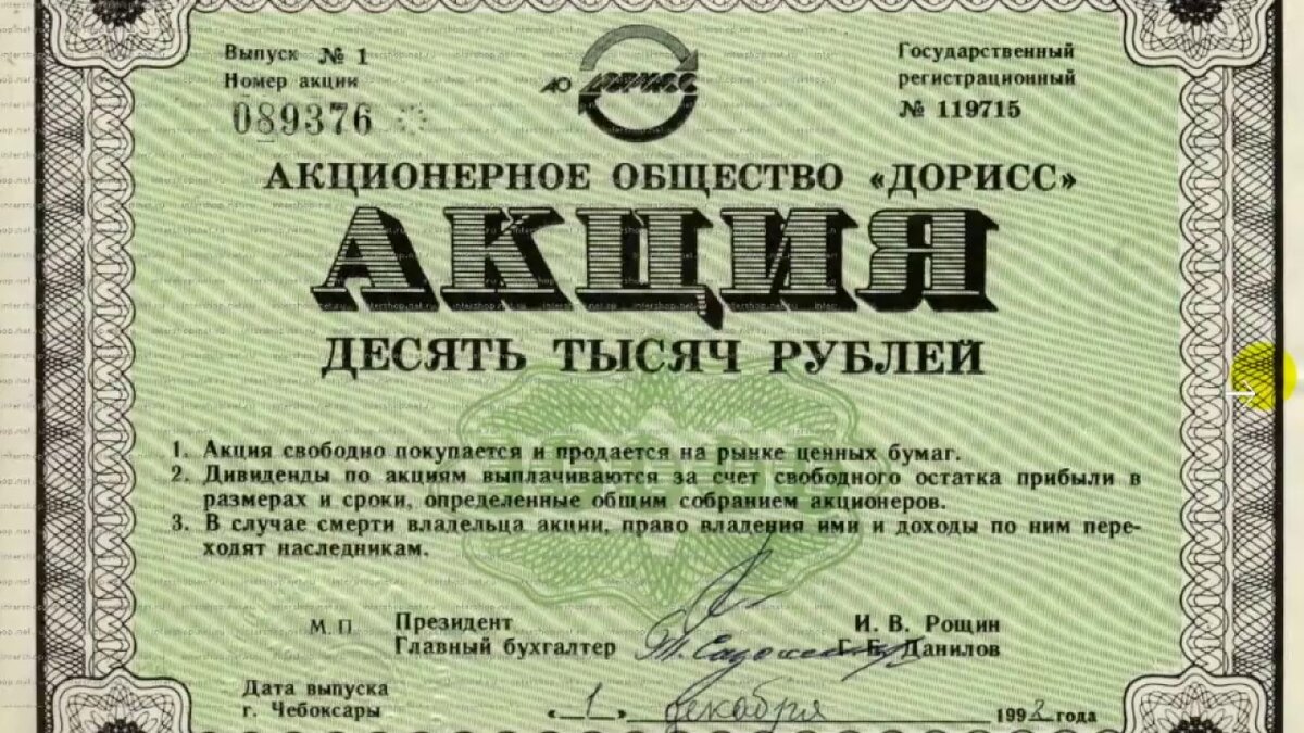 Обыкновенные акции