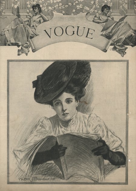 Обложка одного из первых номеров журнала Vogue1892 года