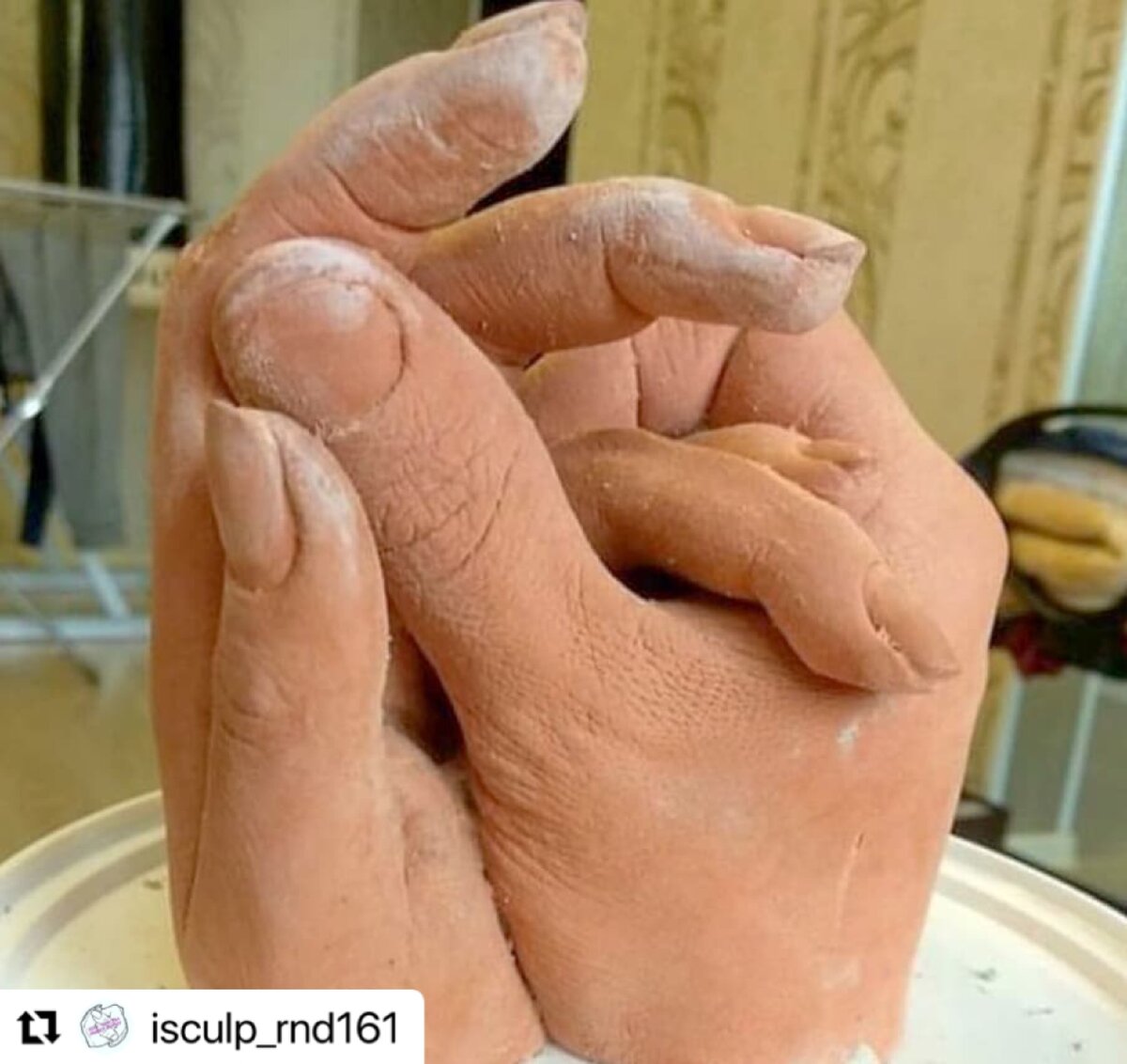Слепки рук телесный цвет ISCULP