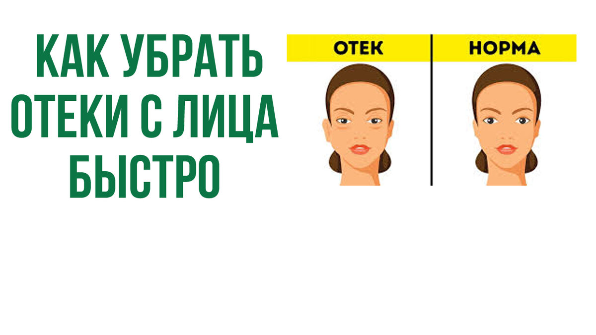 Снять отеки с лица быстро и эффективно