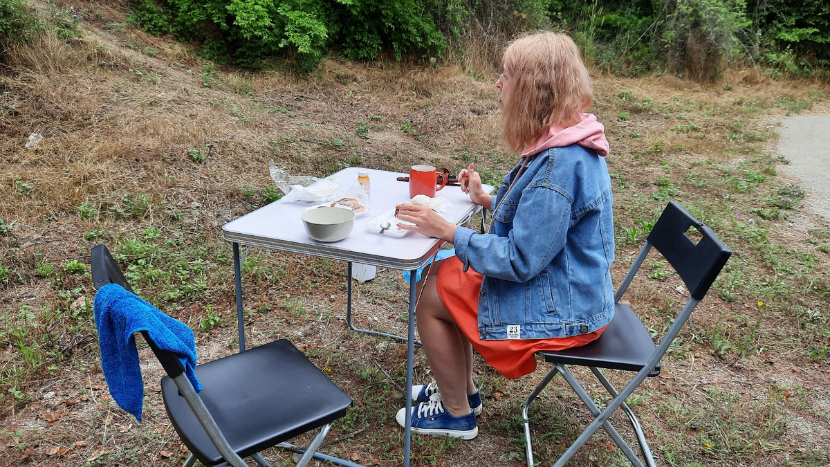 Завтрак в Алуште.