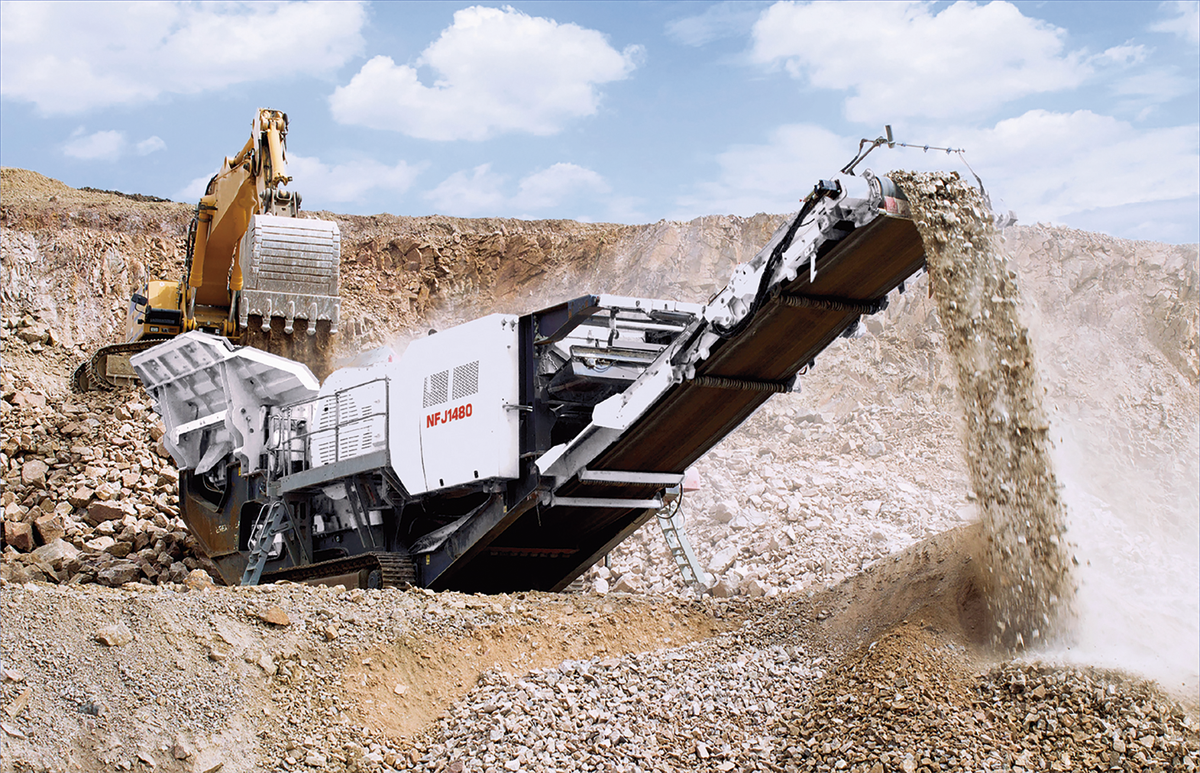 Мобильный дробильный комплекс NFLG на гусеничном ходу 