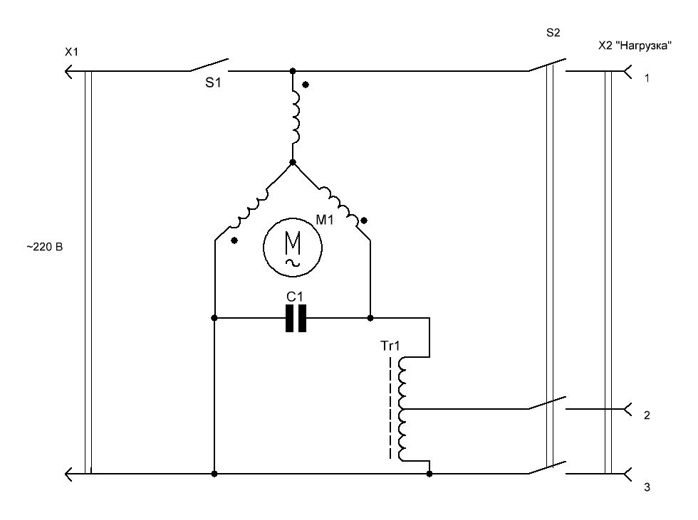 220 в 380 3 фазы своими руками схема