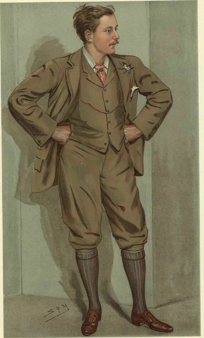 Джон Дуглас-Скотт-Монтегю. Рисунок Лесли Уорда для журнала Vanity Fair. 1896