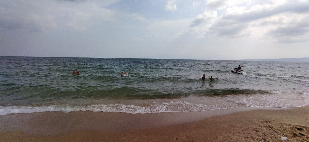 Море в наш первый день отдыха