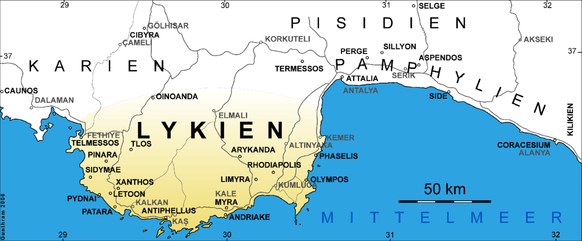 Источник https://ru.wikipedia.org/wiki/%D0%9B%D0%B8%D0%BA%D0%B8%D1%8F#/media/%D0%A4%D0%B0%D0%B9%D0%BB:Ancient_Cities_of_Lycia.png
