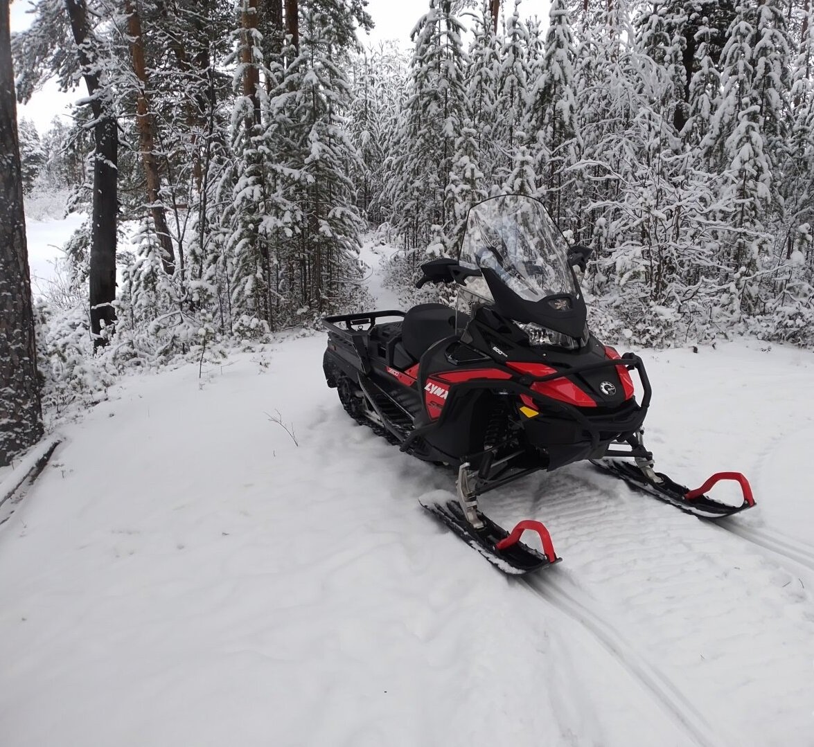 Зимой и летом одним цветом! Lynx традиционно верен красному цвету на бюджетных утилитарниках! Источник фото - snowmobile.ru