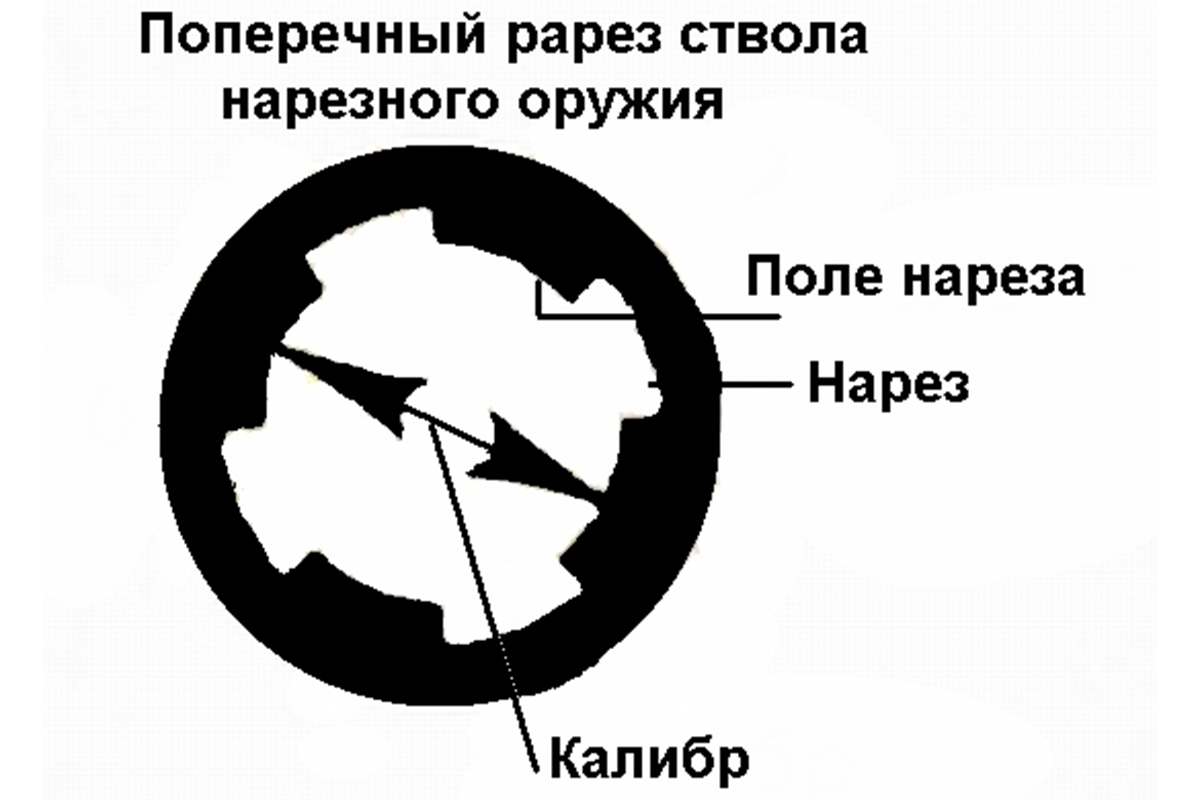 Часть канала ствола. Калибр нарезного оружия схема. Калибр канала ствола нарезного. Калибр оружия по полям нарезов. Поперечное сечение ствола нарезного оружия.