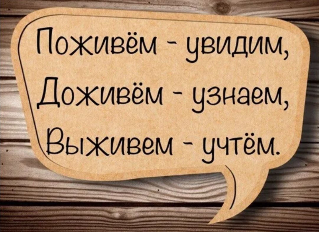 Ну поживем. Поживём увидим Доживём узнаем выживем учтём. Поживем увидим. Доживем увидим выживем учтем. Поживём увидим Доживём узнаем выживем учтём картинки.