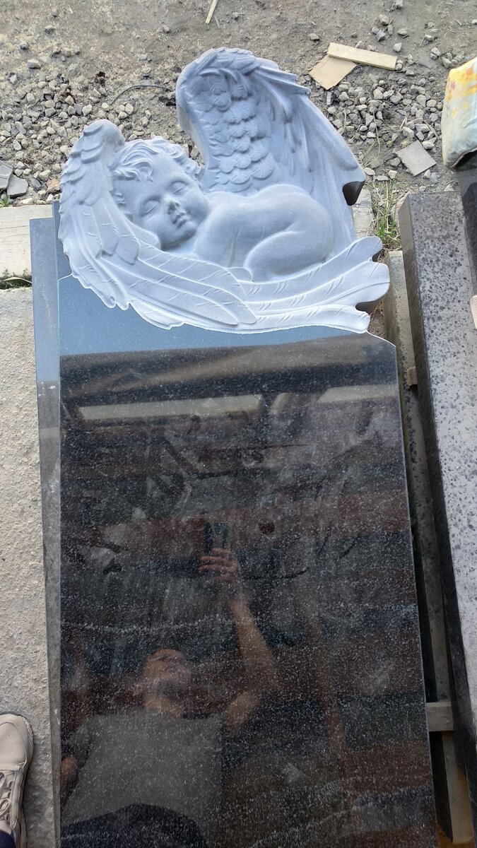 стела из-под фрезера, подготовка к нанесению портрета