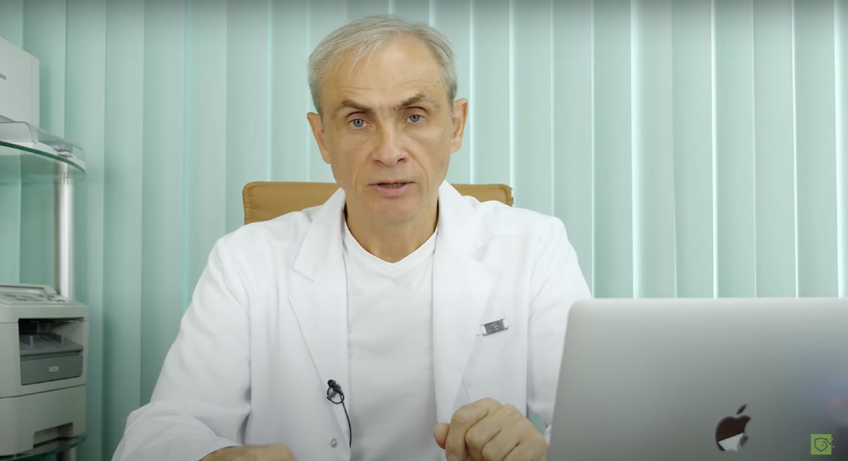 Доктор Ушаков рассказывает о пользе морепродуктов и особенностях их приема (кадр из фильма)