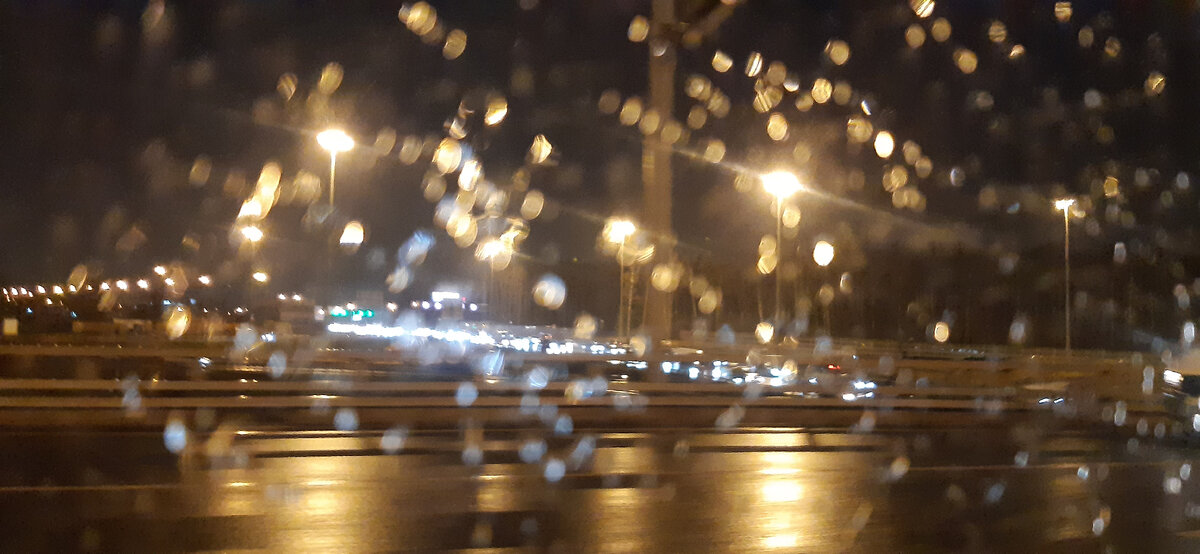 Вид из машины ночью - 57 фото