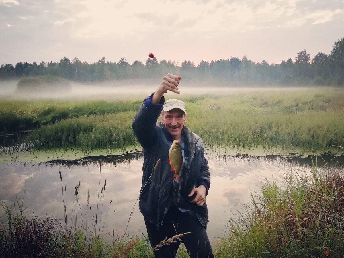 Дядя Серёжа на рыбалке 