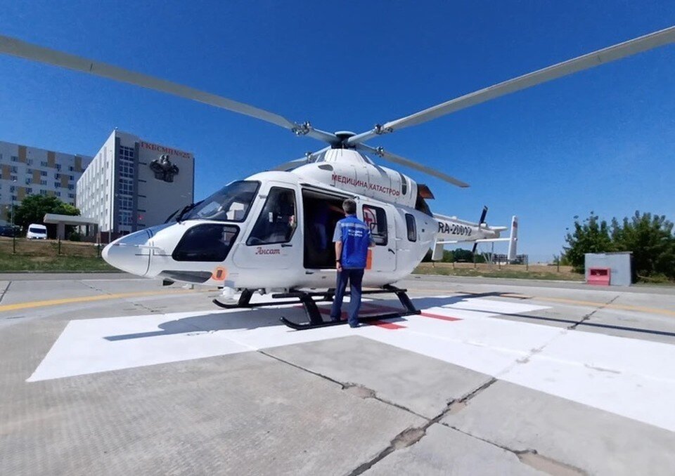     Девочку доставили вертолетом в Волгоград Эдуард Пальгунов