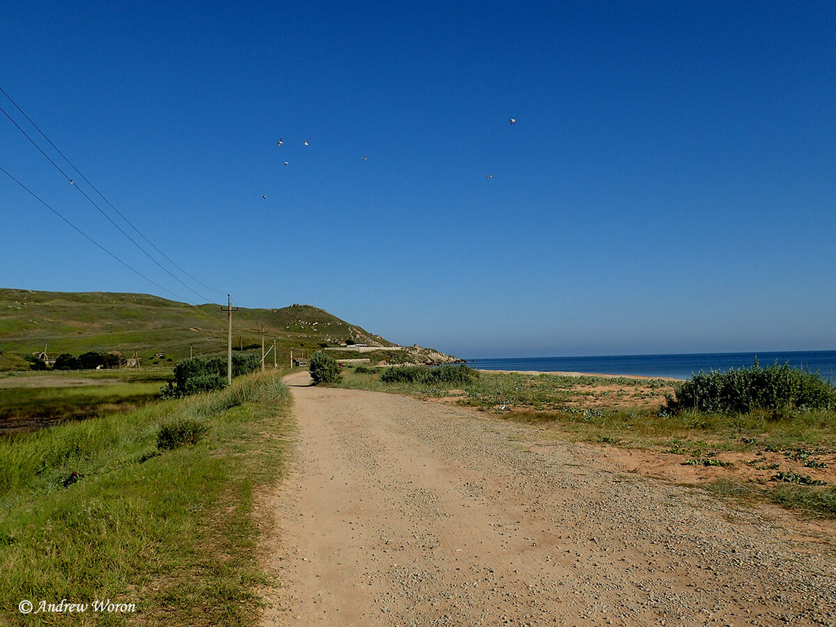 Дорога от Курортного к Генеральским пляжам