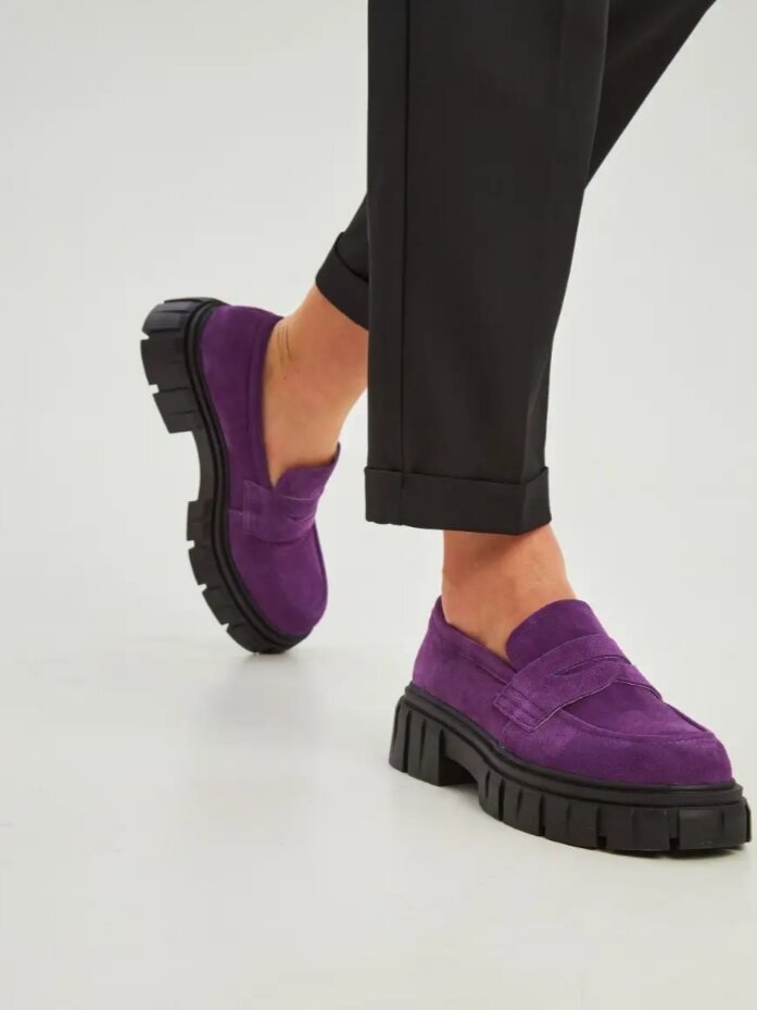 Лоферы женские из замши WildBerries