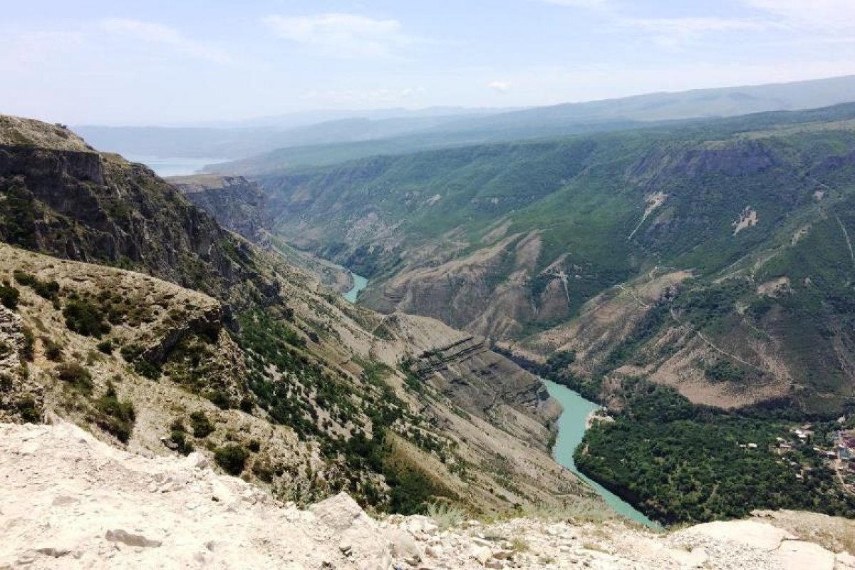 Сулакский водопад в Дагестане