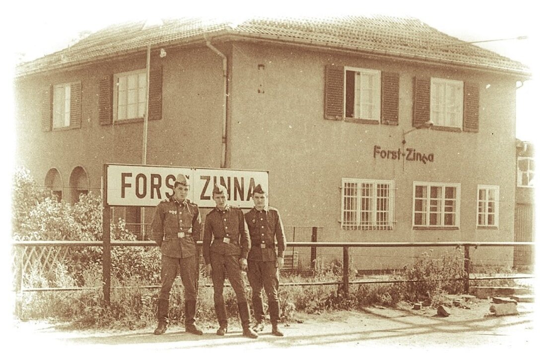 Форст Цинна(Forst Zinna) и бравые советские воины. Фото из интернета.