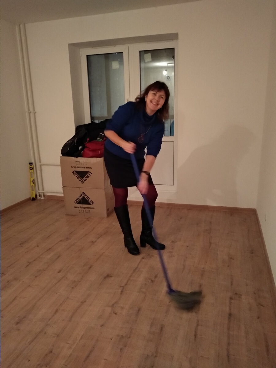 Первый день после получения ключей в 2019-м году.