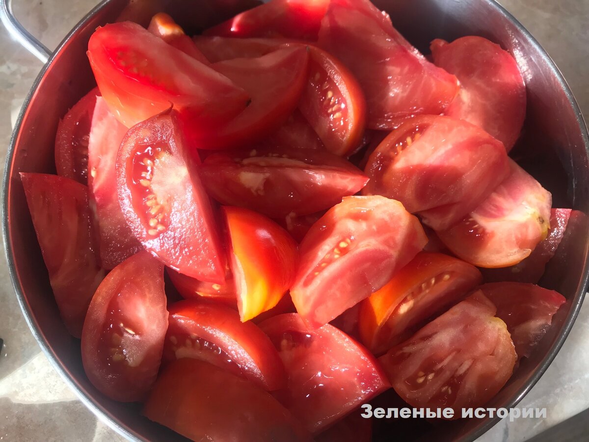Так нарезаю томаты