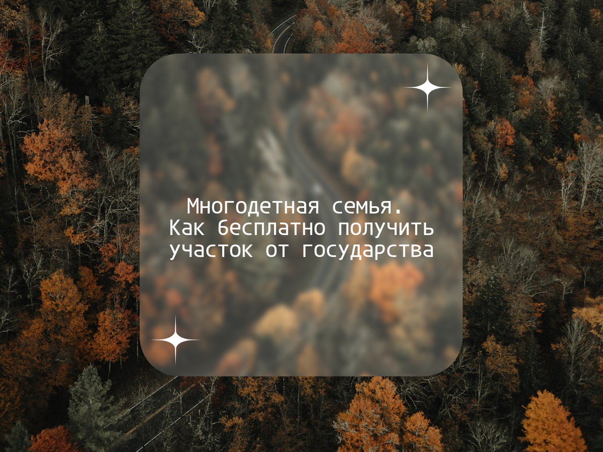 Как многодетной семье бесплатно получить участок от государства | Главный  Консультант | Дзен