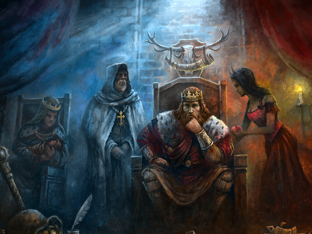 А Crusader Kings доносит до нас мысль. И не одну. Ведь для того, чтобы удовлетворить простое человеческое желание "победить в игре", вам придётся примерить на себя не просто "роль", а сам "образ мышления" средневекового правителя. Будь даже вы самой убеждённой в мире феминисткой, вы начнёте радоваться рождению сына в вашей семье. Будь вы самым атеистичным человеком на свете, вы будете слушать священника.  И будь вы хоть самим Мартином Лютером Кингом, вы начнёте покрываться испариной, когда рядом с вашими границами будут топтать травку милые и дружелюбные монголы. Разумеется, пока нажмёте кнопочку "выход" в игре.