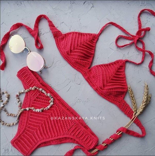 Море, солнце, пляж, вязание! Лучшие модели купальников крючком + схемы | Knitting & Crochet | Дзен