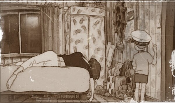 Иллюстрация, символизирующая разрыв в понимании между поколениями или конфликт взглядов на воспитание