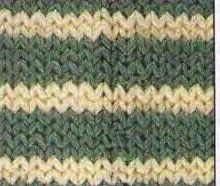 На лицевой глади шов выглядит так