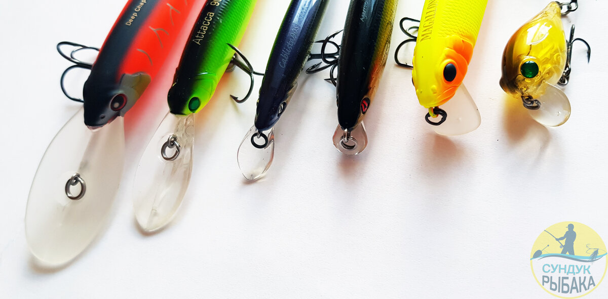 Есть такие у которых нет язычка вообще, для таких воблеров есть своя отдельная "история" по ведению и игре.