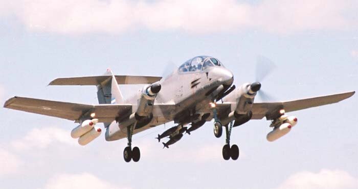IA-58 "Пукара".  Картинка с сайта http://www.airwar.ru