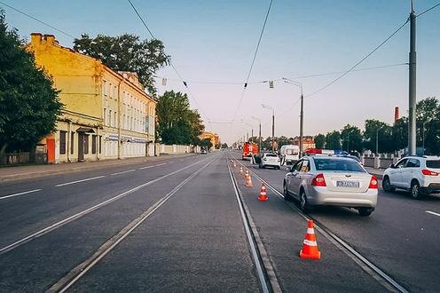  Место ДТП на Обводном канале. Фото из ВК-группы "Дорожный инспектор. Санкт-Петербург"