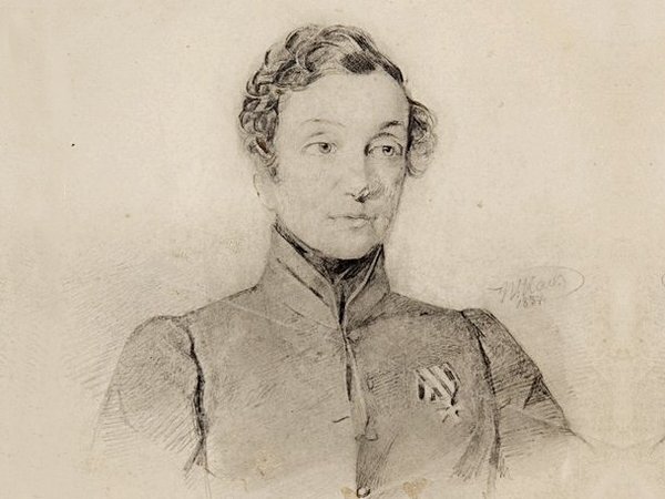  В.И. Гау. Портрет Н.А. Дуровой. 1837. Государственный музей А.С. Пушкина