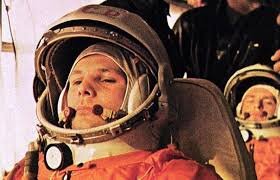 First human in space. Yuri Gagarin. April12, 1961