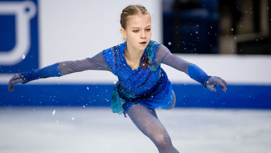 Саша Трусова в произвольной программе на Skate Canada 2019. Фото из открытого источника.