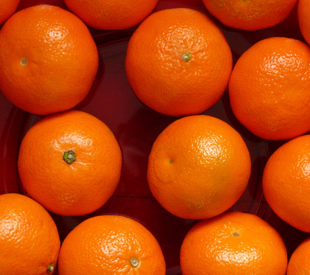 Мандарин. Мандариновый цвет. Цвет апельсина. Маленькие мандаринки.