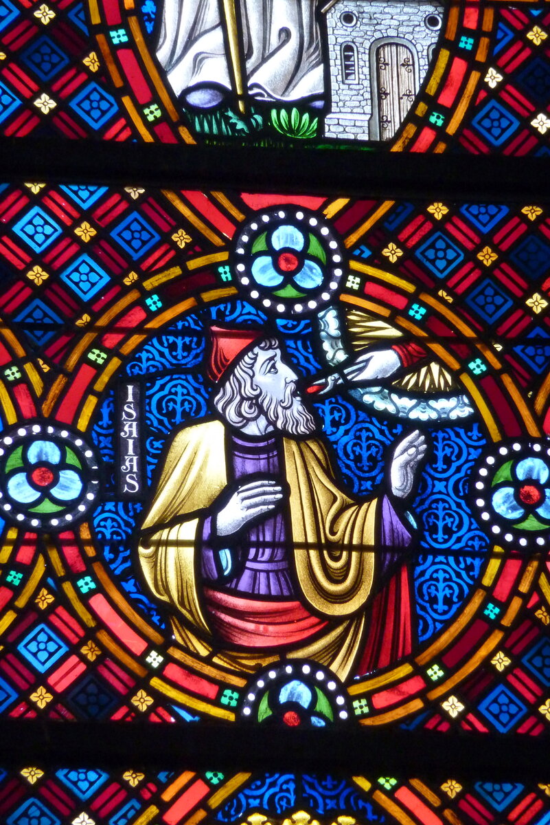 Элемент витража Церкови Святого Мартина. Petegem-aan-de-Schelde, Восточная Фландрия, Бельгия. Иточник: wikipedia