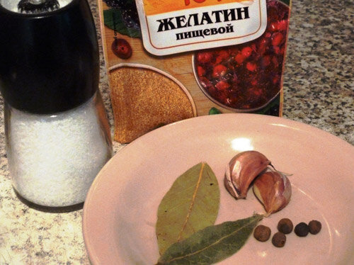 Легкий куриный холодец
