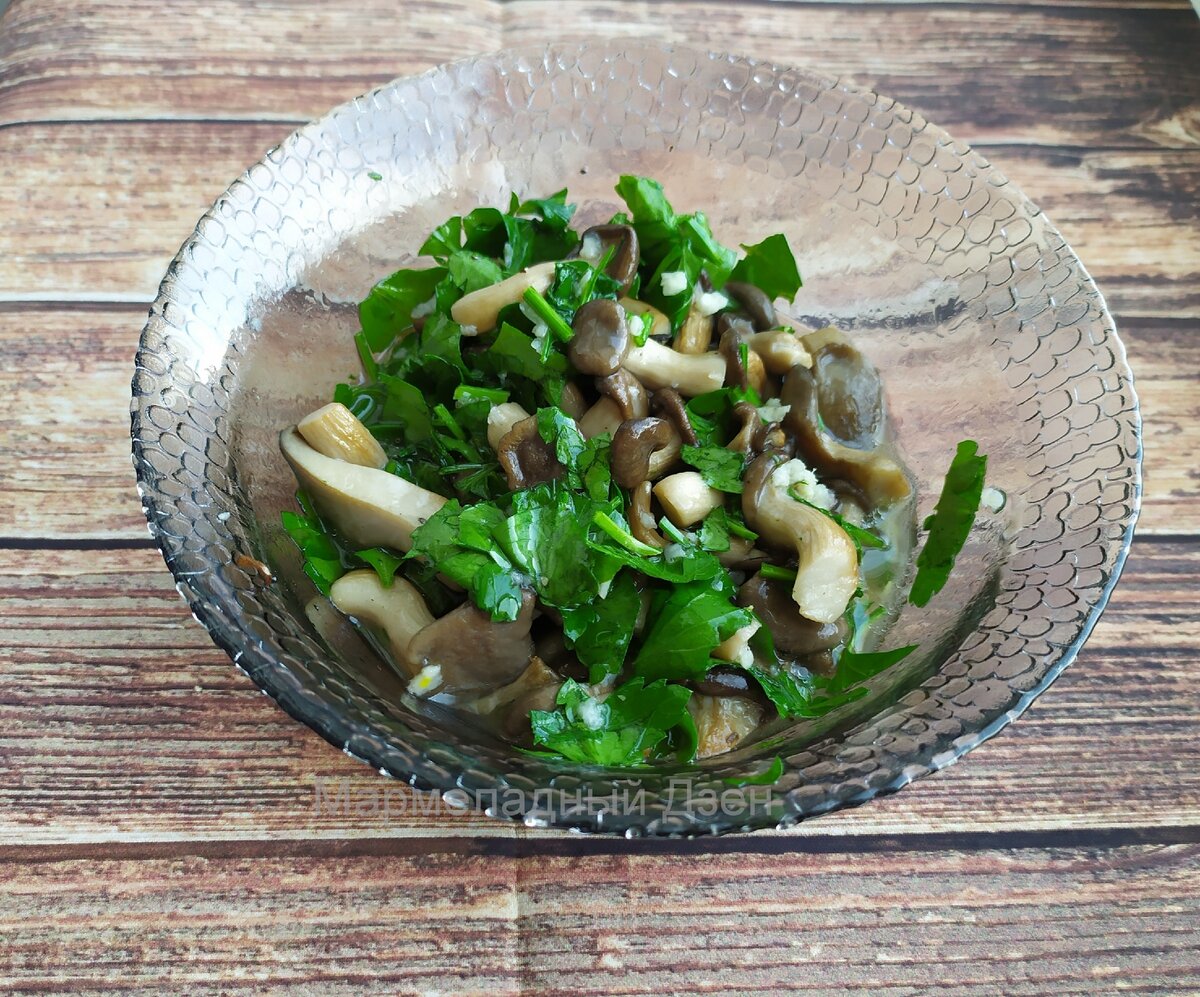 Маринованные вешенки на скорую руку